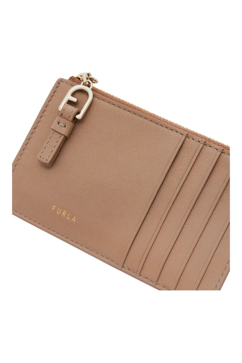 Furla Pink Nuvola Zipped Card Case M for Women | Best Price UAE